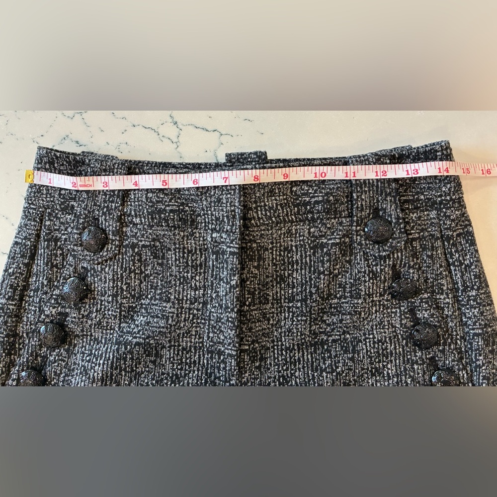 White House Black Market Black and Gray Knit Ponte Pants - Picture 6 of 8